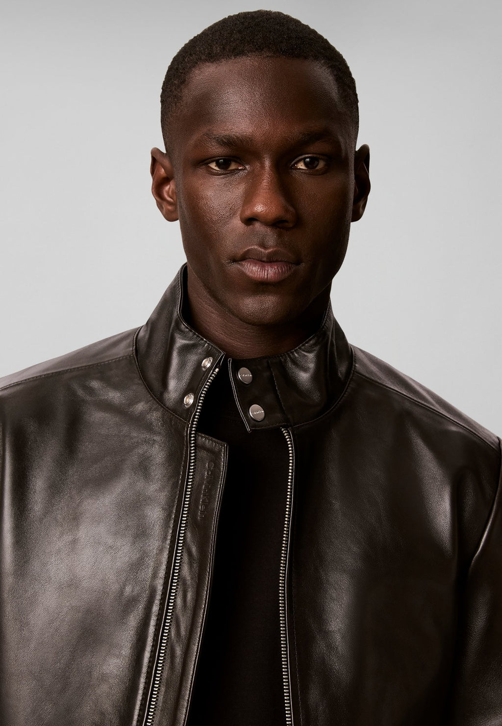 Calvin KleinNAPPA LEATHER JACKET - Lederjacke