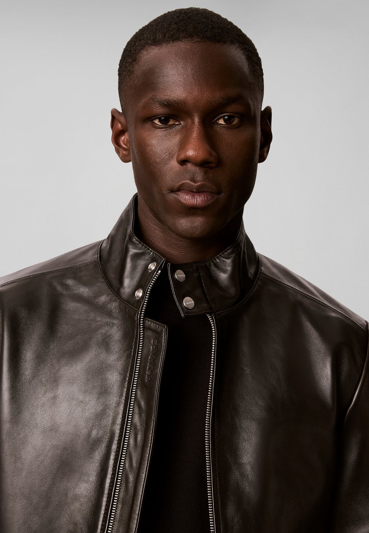 Calvin KleinNAPPA LEATHER JACKET - Lederjacke