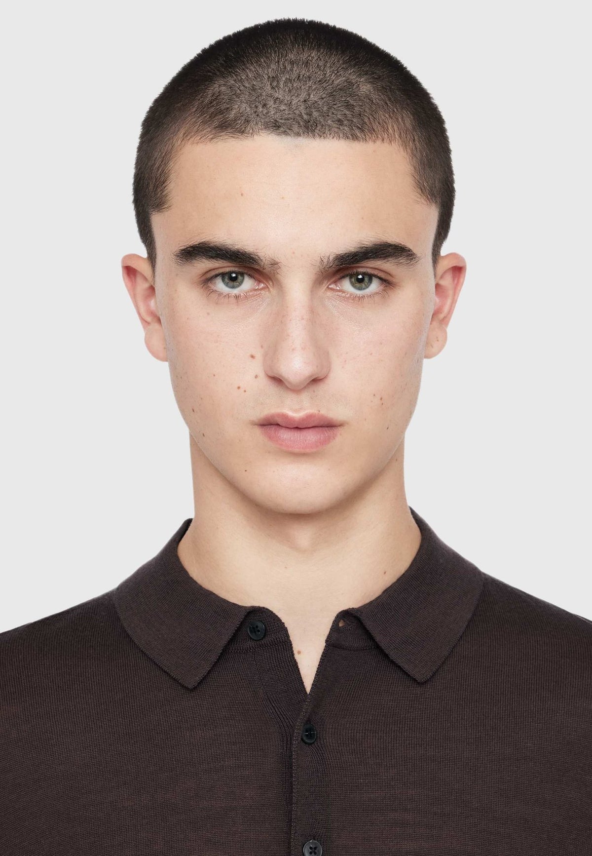 AllSaintsMODE MERINO LS POLO - Strickpullover