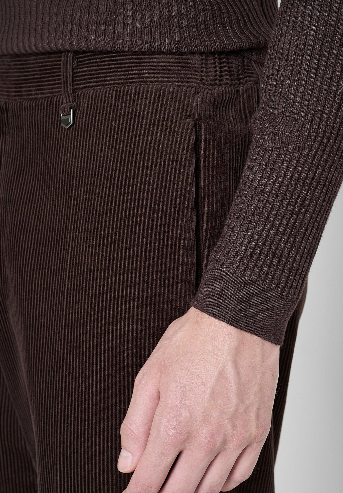 Antony Morato'CHRIS' IRON REGULAR-FIT TROUSERS IN COTTON CORDUROY - Stoffhose