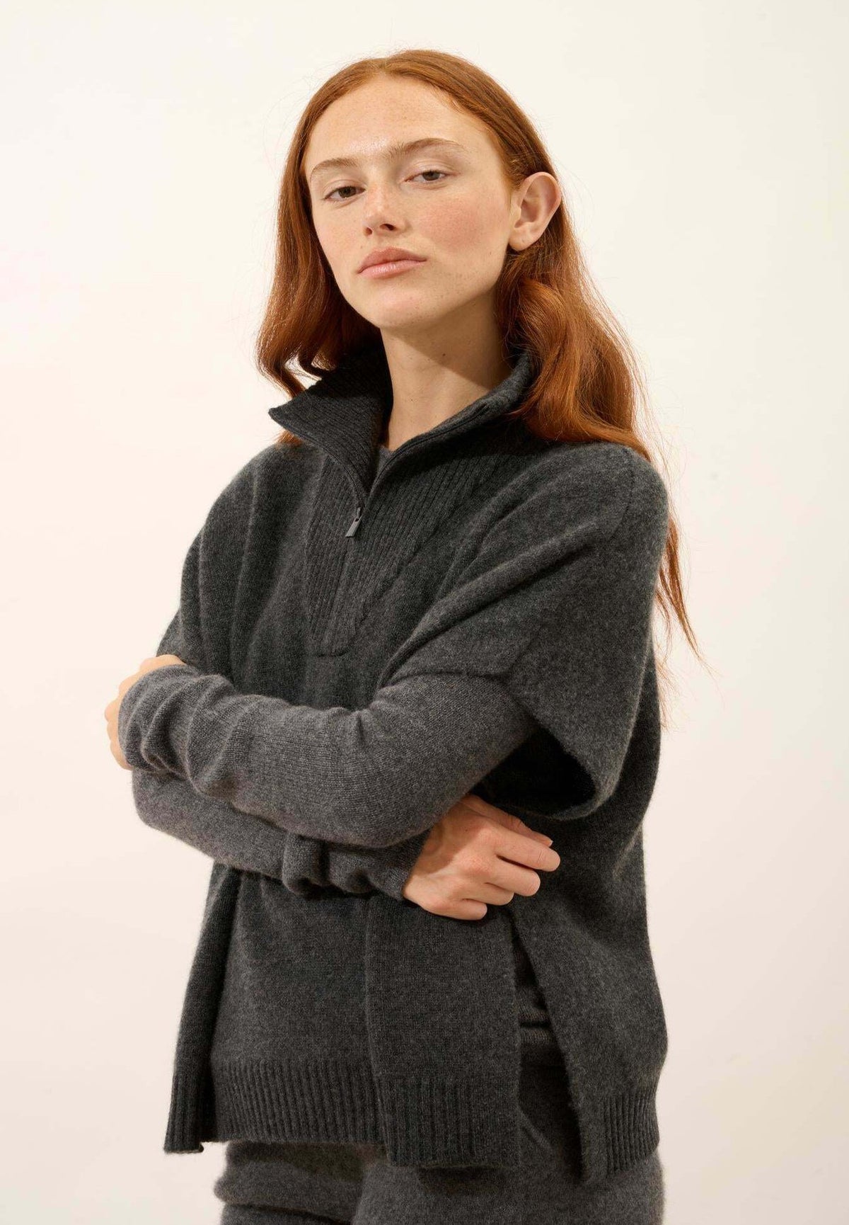 Just CashmereVIVIENNE TRUCKER COLLAR - T-Shirt basic