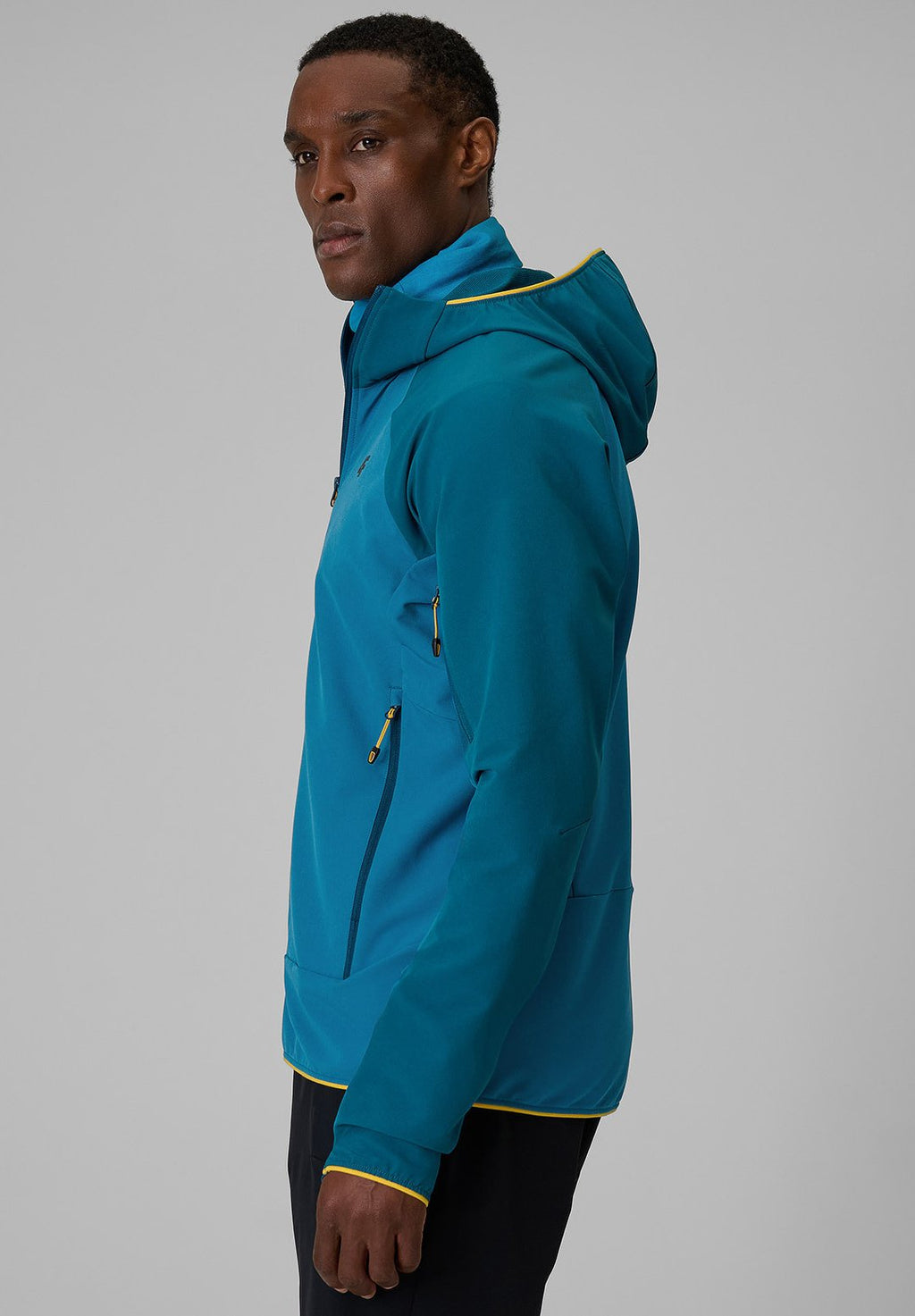 4F4F KURTKA SOFTSHELL WIATROODPORNA MĘSKA - NIEBIESKA XXL - Softshelljacke