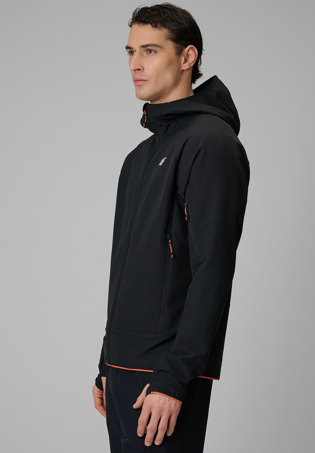 4F4F KURTKA SOFTSHELL WIATROODPORNA MĘSKA - NIEBIESKA XXL - Softshelljacke