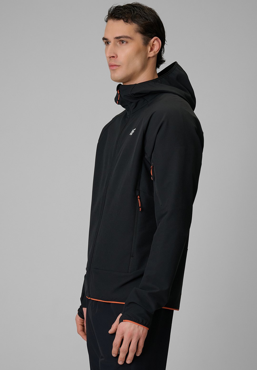 4F4F KURTKA SOFTSHELL WIATROODPORNA MĘSKA - NIEBIESKA XXL - Softshelljacke