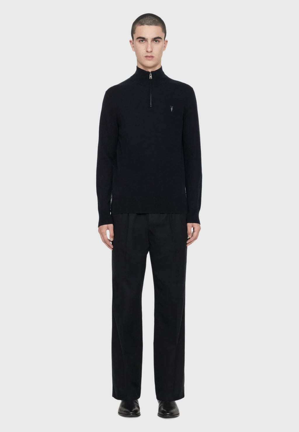 AllSaintsKILBURN ZIP FUNNEL - Strickpullover
