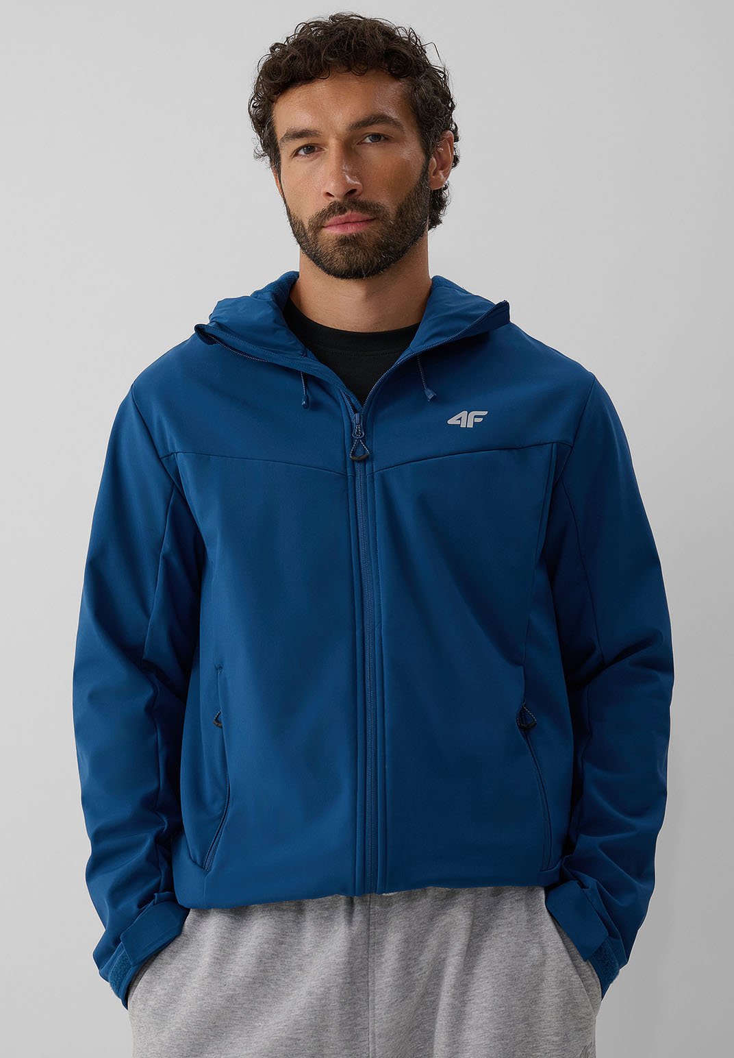4F4F KURTKA SOFTSHELL WIATROODPORNA MEMBRANA 8000 MĘSKA - Softshelljacke