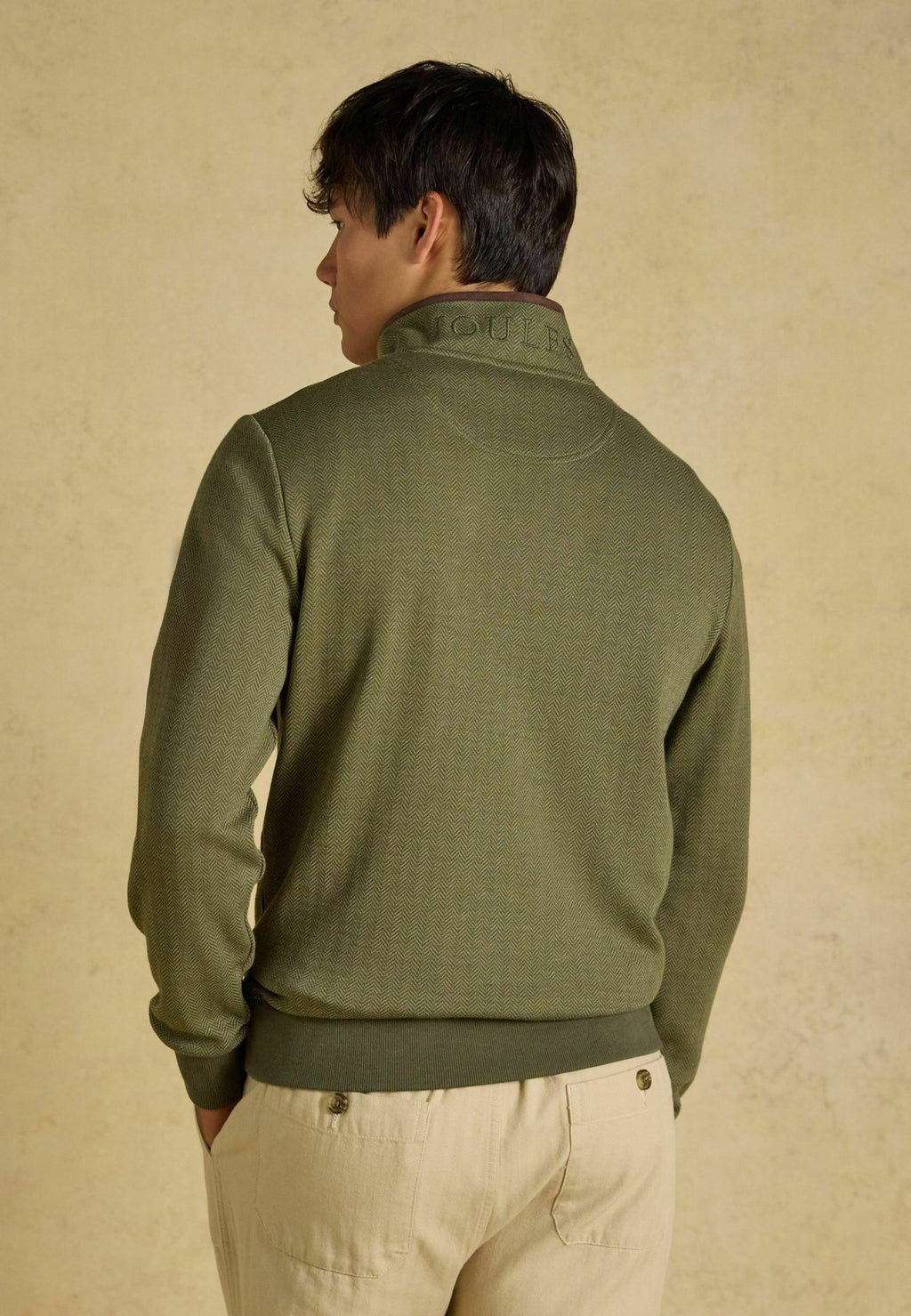 Tom JouleHERRINGBONE QUARTER ZIP SWEATSHIRT - Sweatshirt