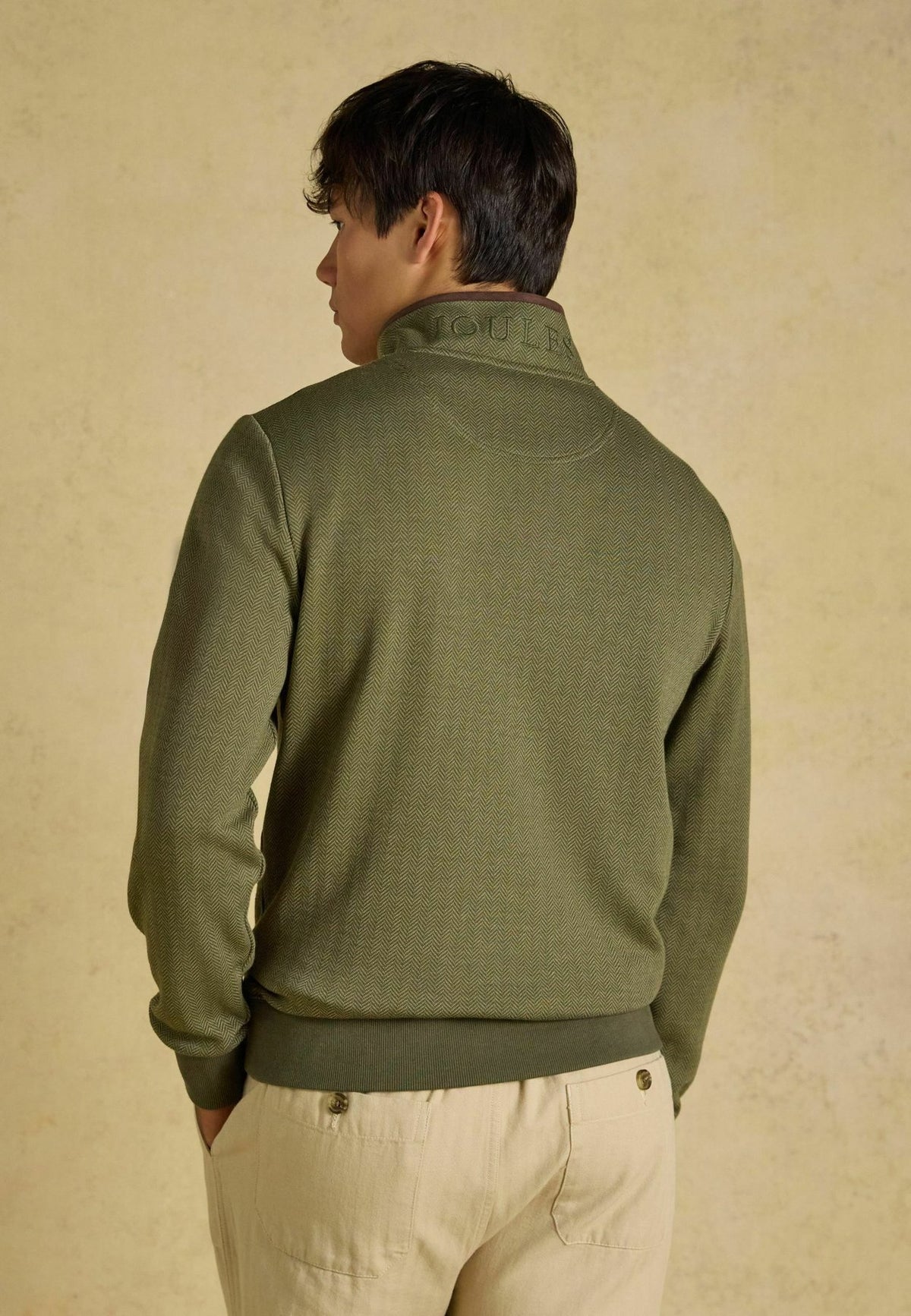 Tom JouleHERRINGBONE QUARTER ZIP SWEATSHIRT - Sweatshirt