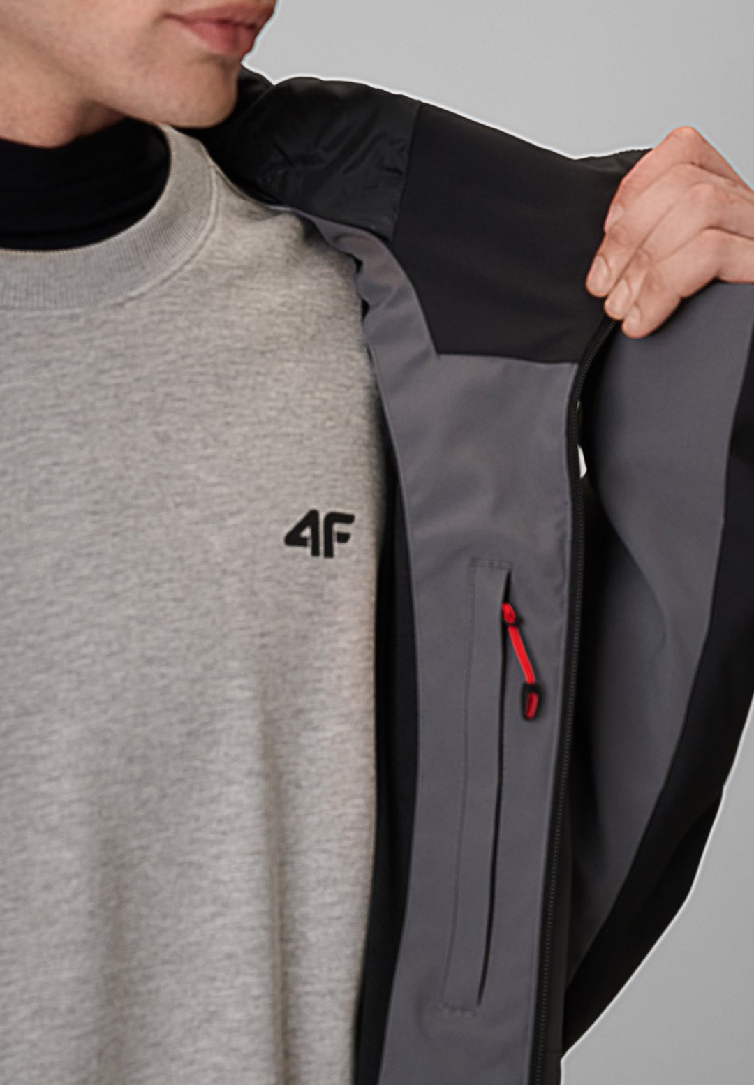 4F4F KURTKA PRZEJŚCIOWA MEMBRANA 8000 MĘSKA - Outdoor-Jacke