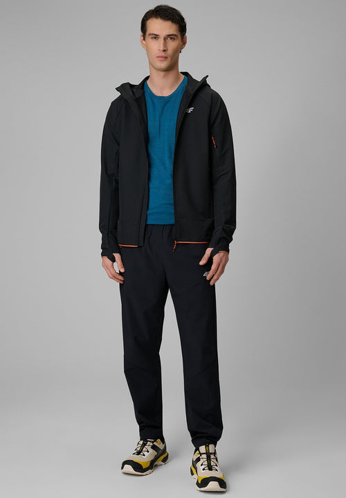 4F4F KURTKA SOFTSHELL WIATROODPORNA MĘSKA - NIEBIESKA XXL - Softshelljacke
