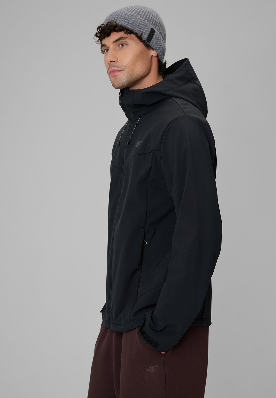 4F4F KURTKA SOFTSHELL WIATROODPORNA MEMBRANA 8000 MĘSKA - Softshelljacke