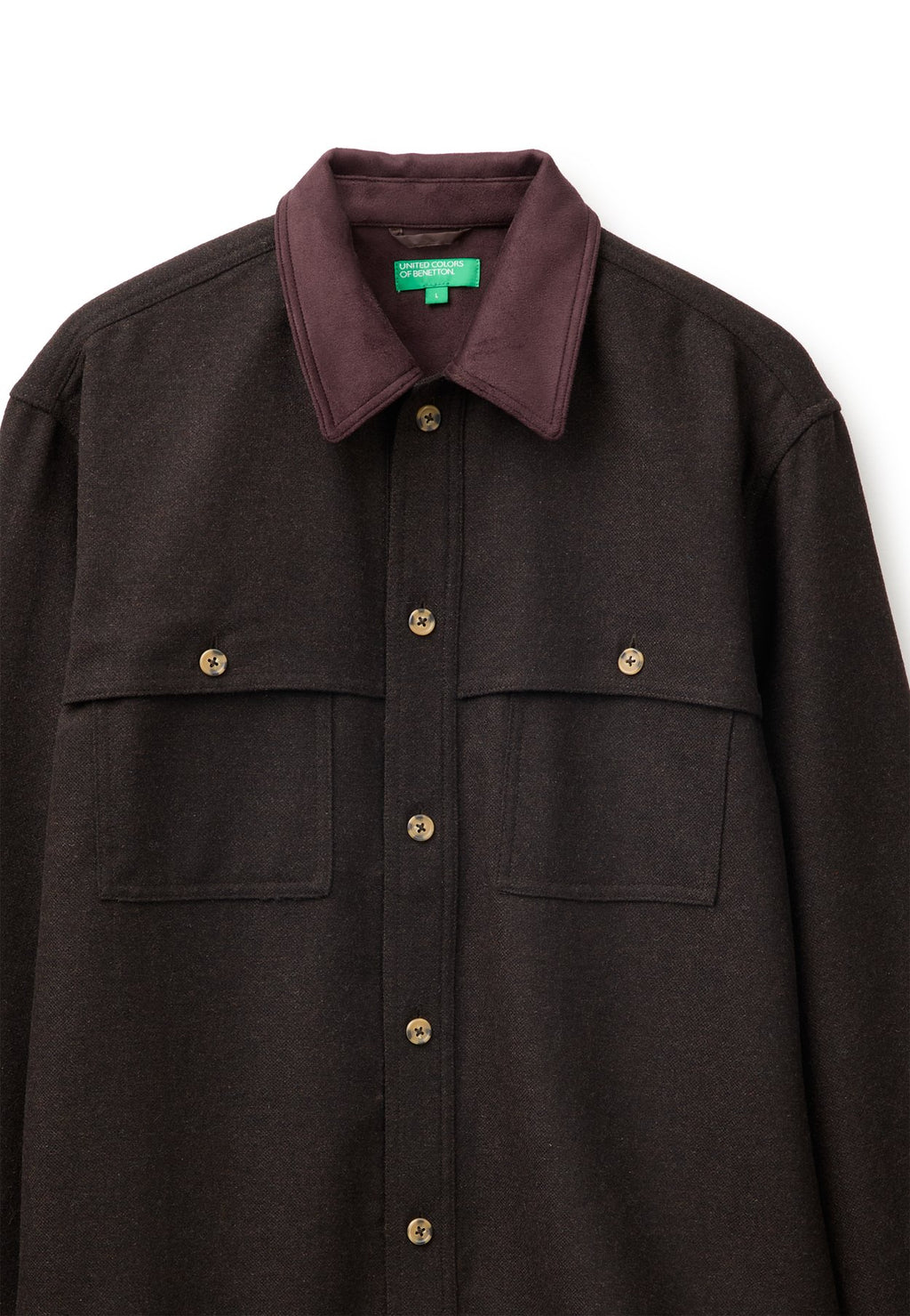 United Colors of BenettonFLANNEL SHIRT WITH BUTTONED CHEST POCKETS.. - Hemd