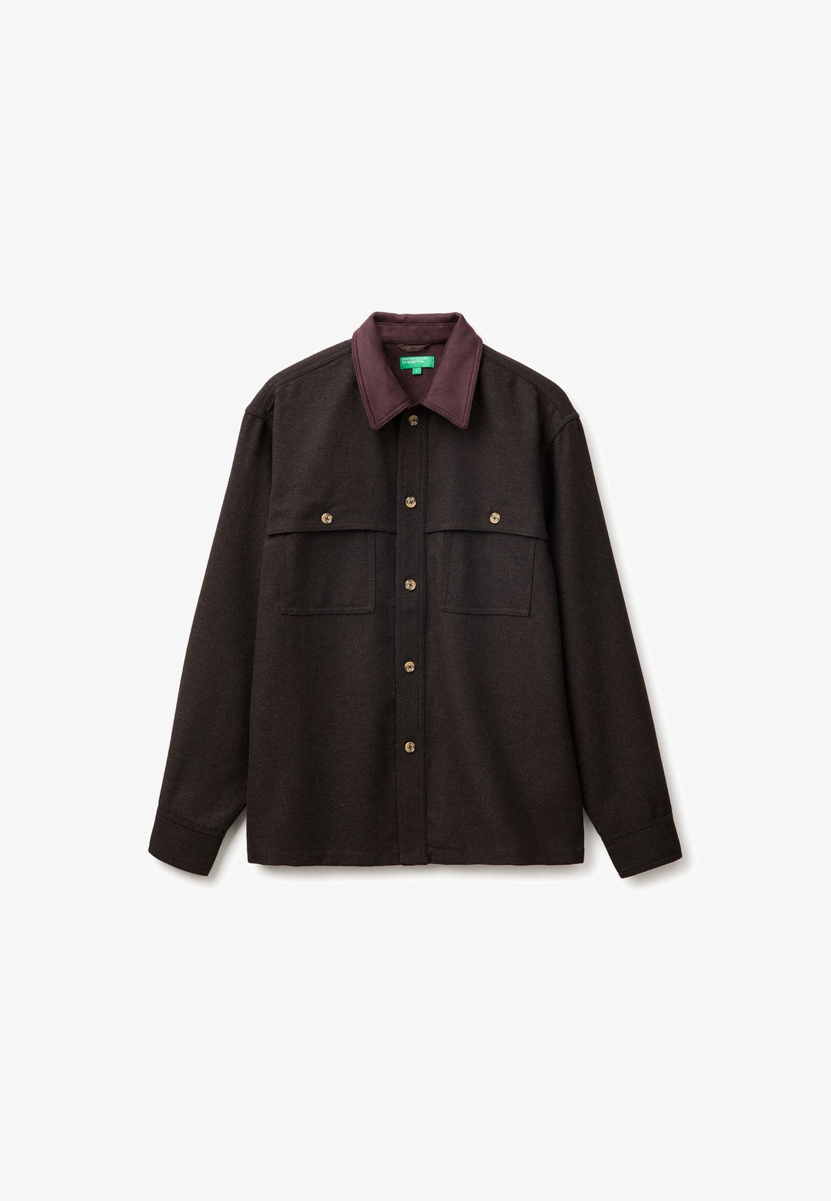 United Colors of BenettonFLANNEL SHIRT WITH BUTTONED CHEST POCKETS.. - Hemd