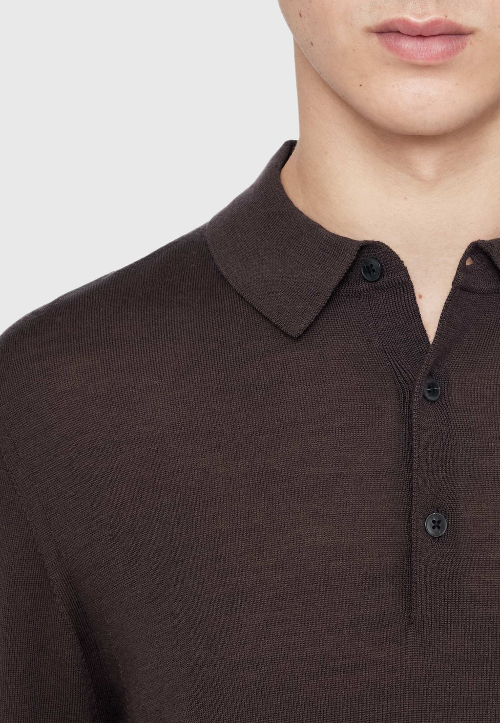 AllSaintsMODE MERINO LS POLO - Strickpullover