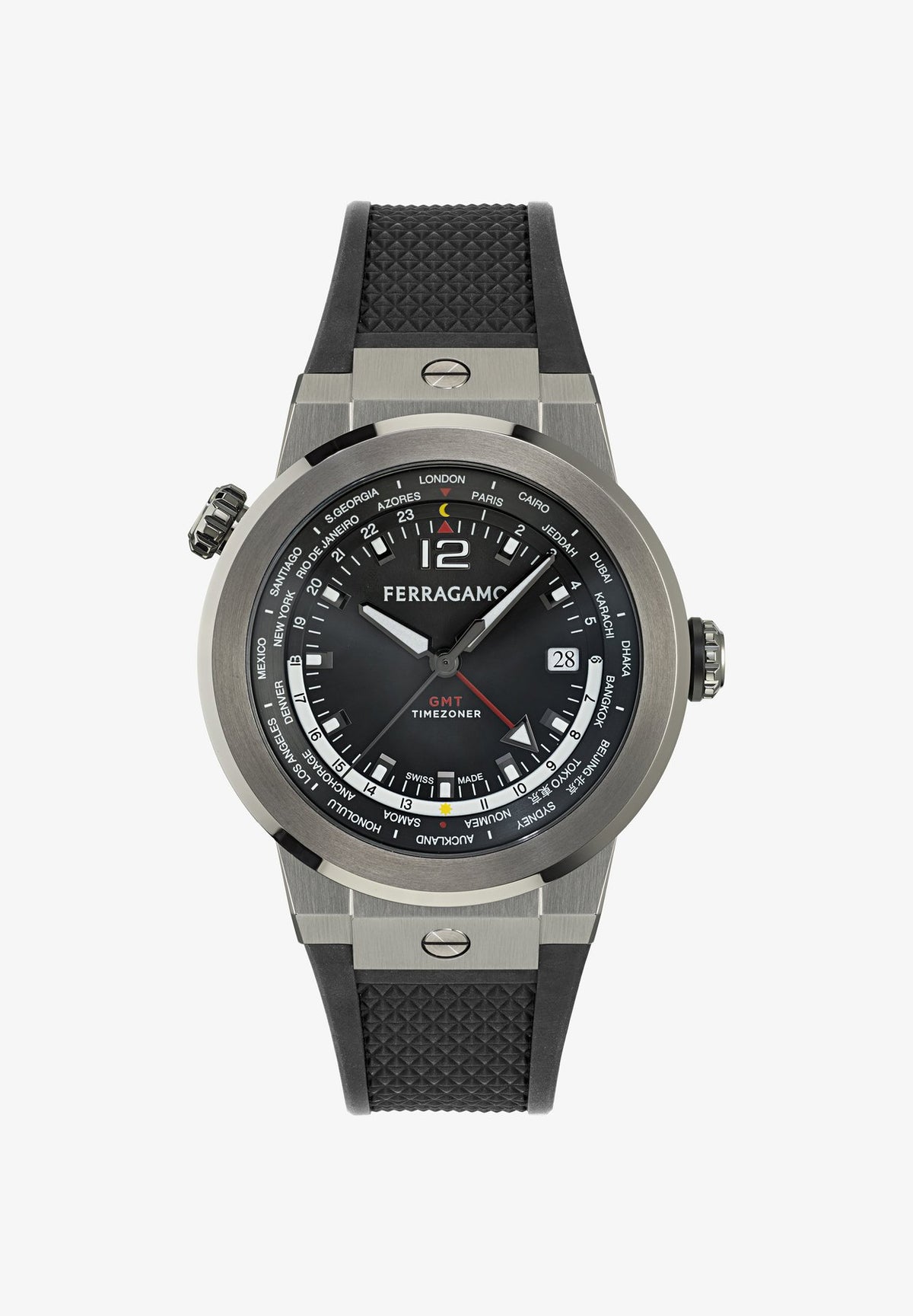 FERRAGAMOF-80 GMT WORLDTIME - Uhr