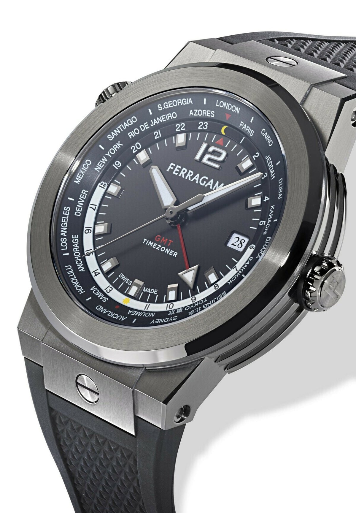 FERRAGAMOF-80 GMT WORLDTIME - Uhr