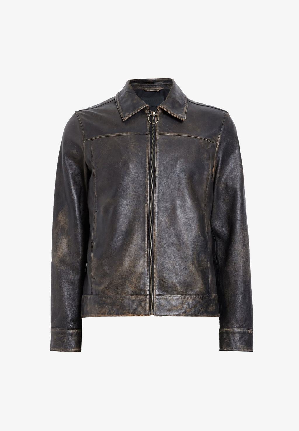 AllSaintsALKAN JACKET - Lederjacke