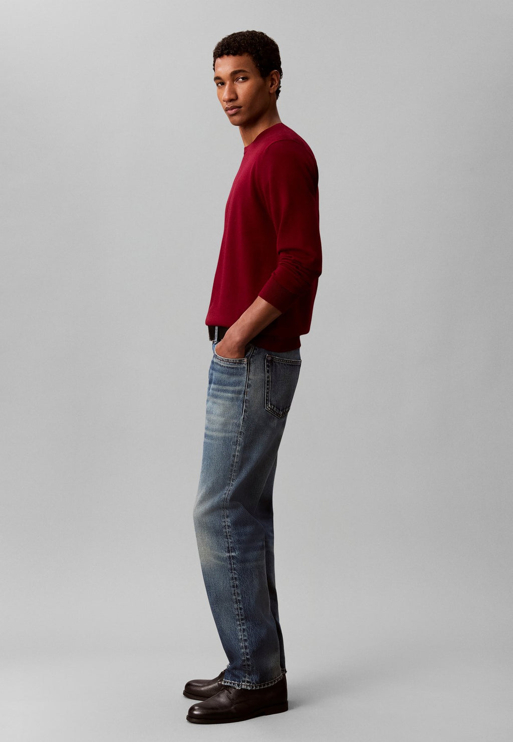 Calvin KleinMERINO WOOL CLASSIC JUMPER - Strickpullover