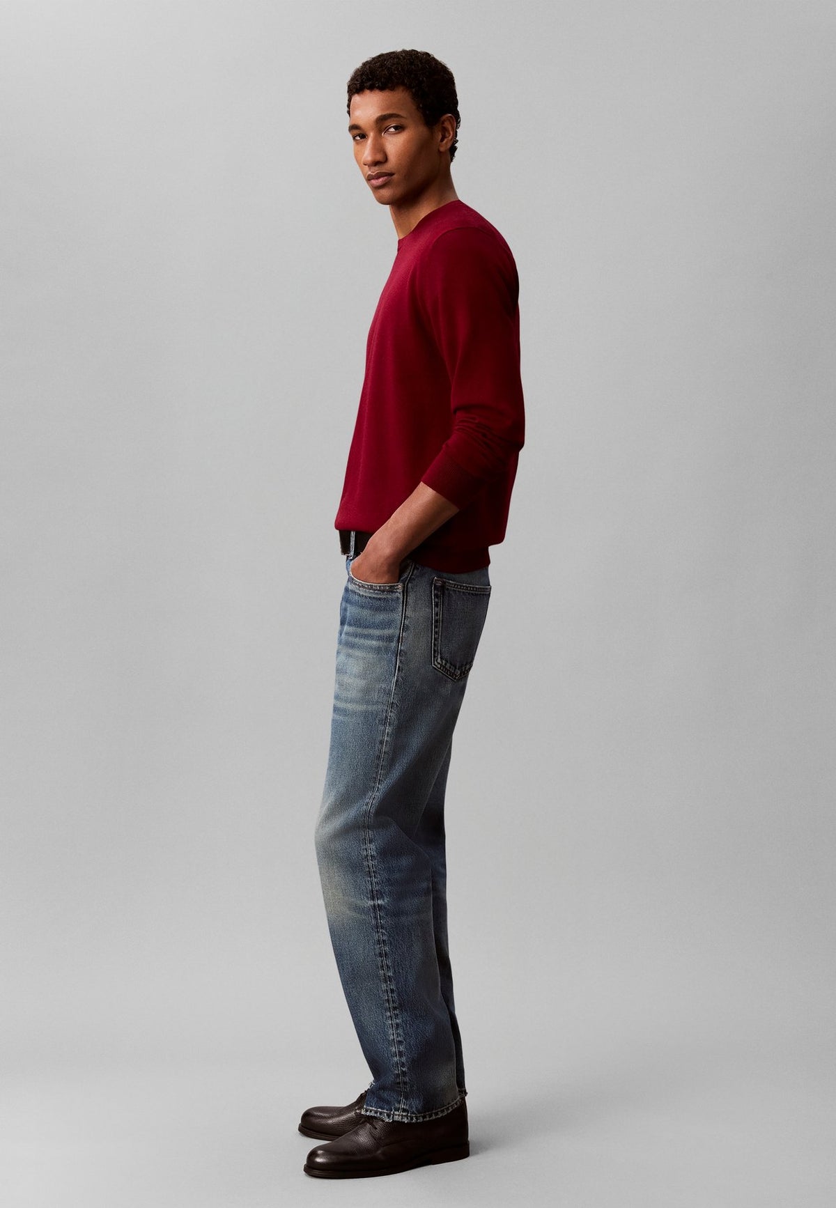 Calvin KleinMERINO WOOL CLASSIC JUMPER - Strickpullover