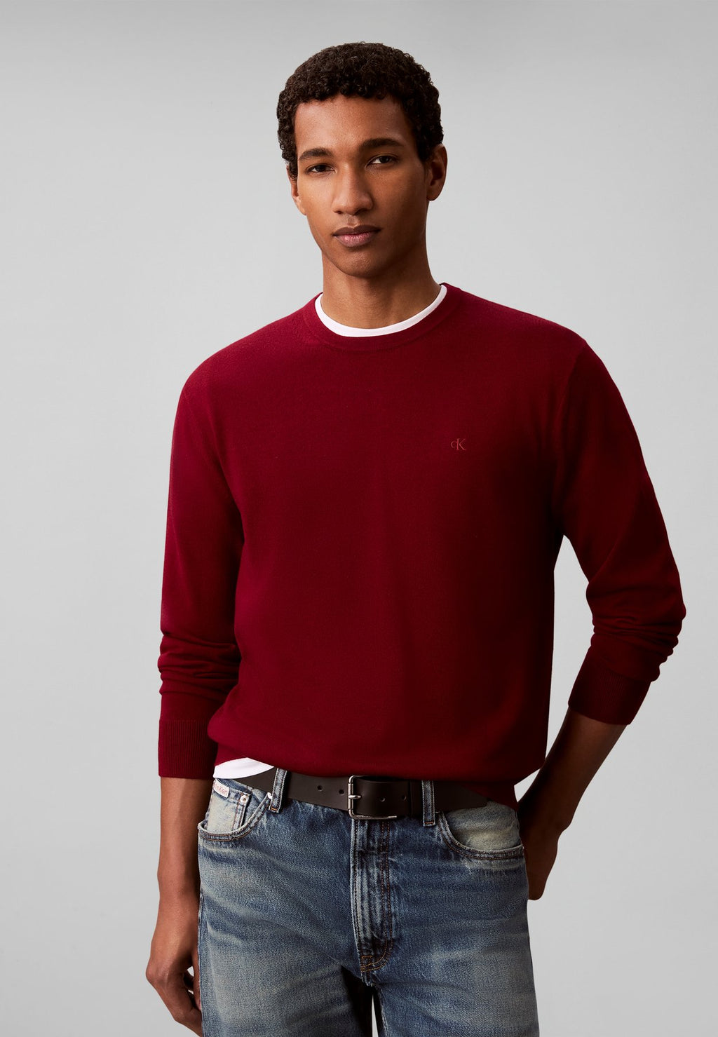 Calvin KleinMERINO WOOL CLASSIC JUMPER - Strickpullover