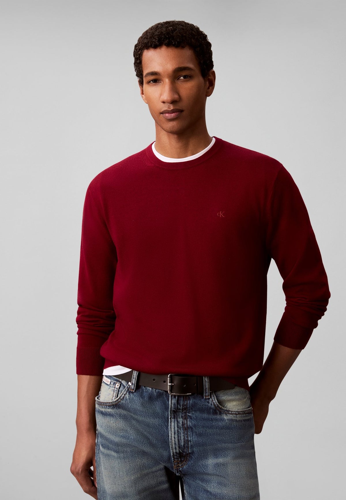 Calvin KleinMERINO WOOL CLASSIC JUMPER - Strickpullover