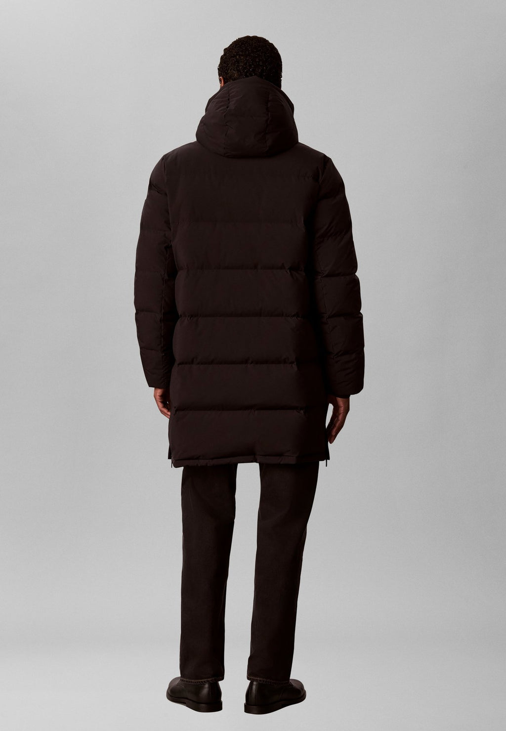 Calvin KleinLONG HOODED DOWN PUFFER COAT - Daunenmantel