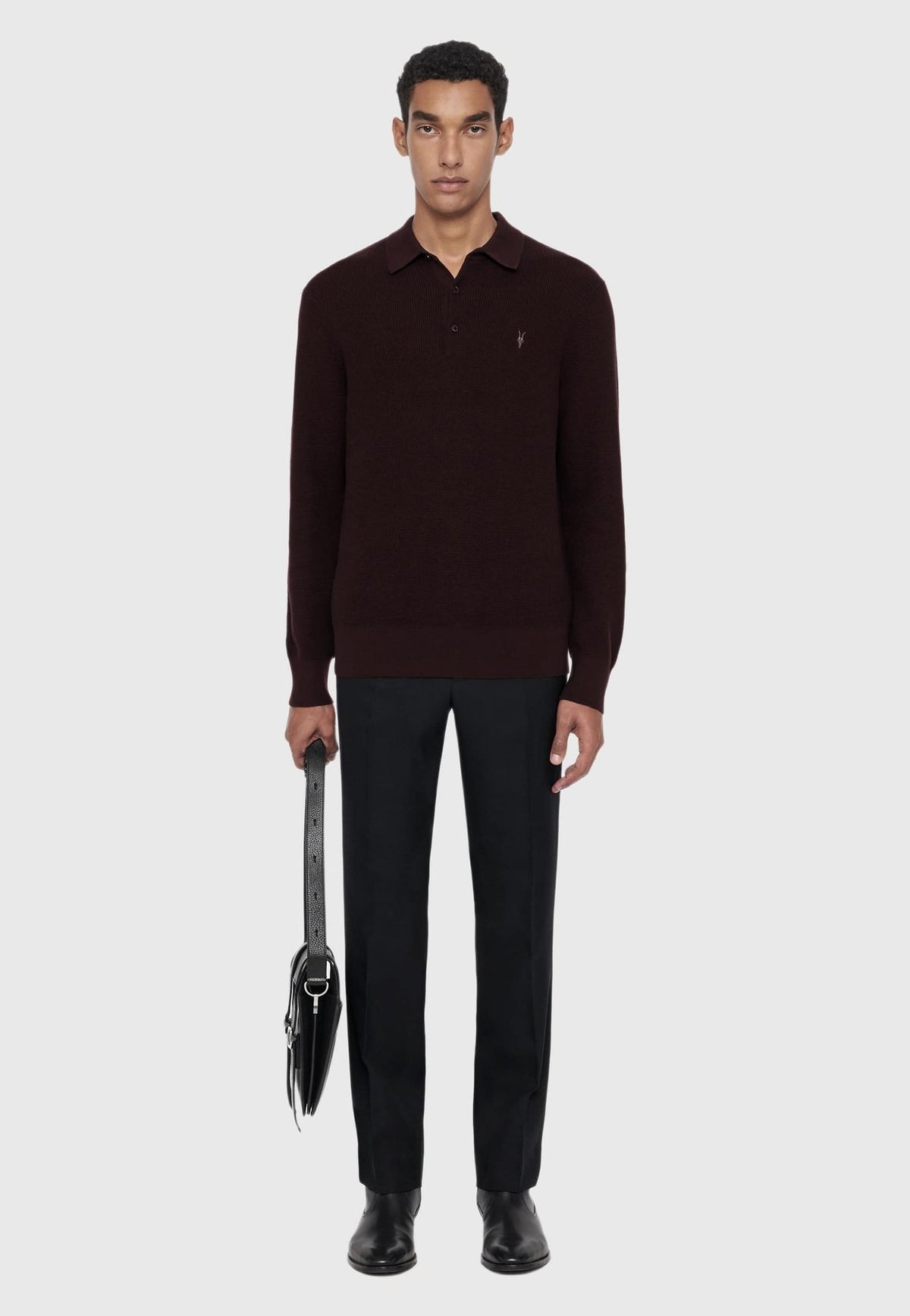AllSaintsASPEN LS POLO. - Langarmshirt