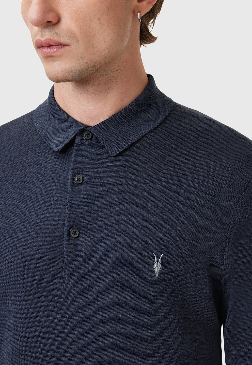 AllSaintsMODE MERINO LS POLO - Strickpullover