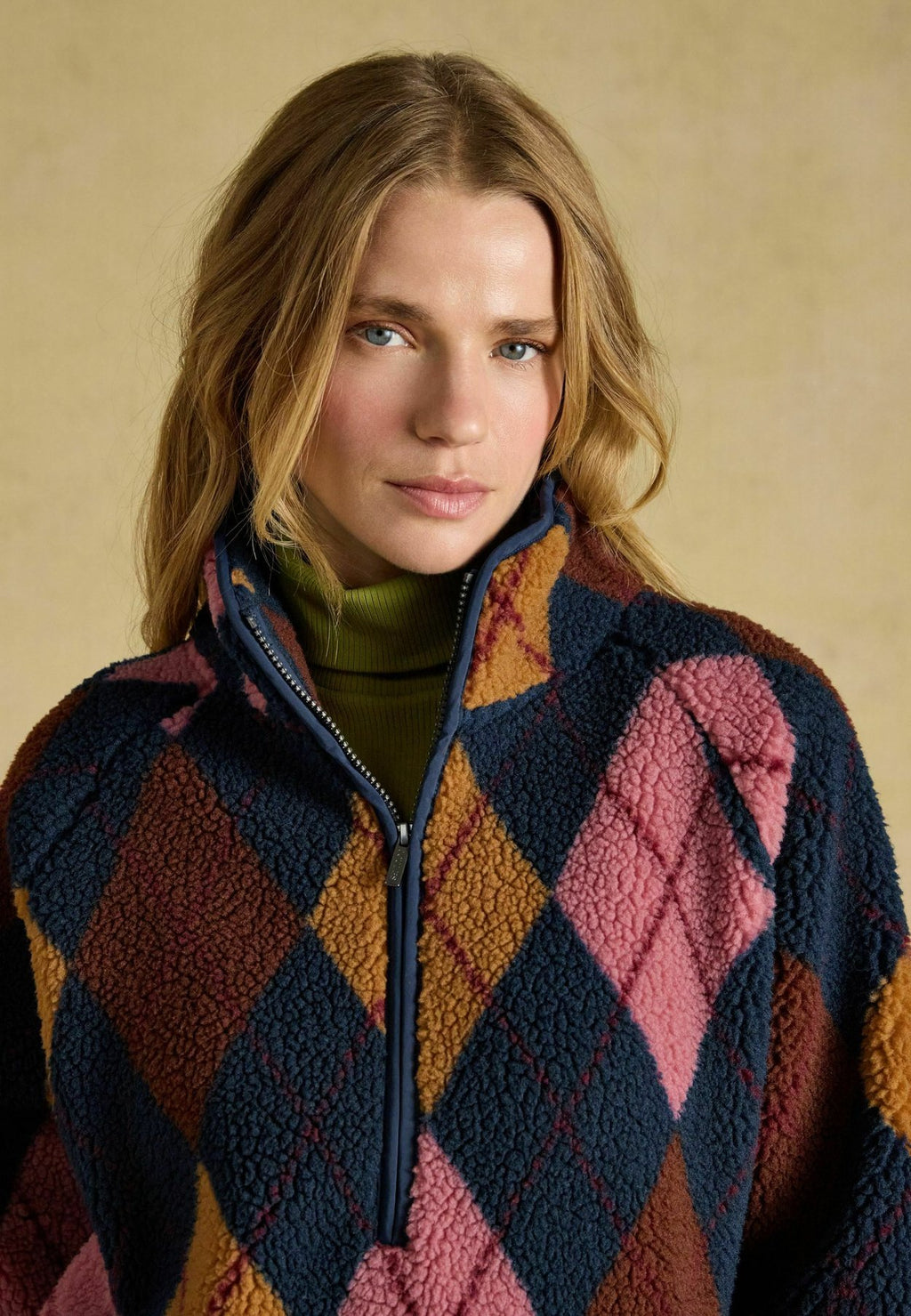 Tom JouleARGYLE QUARTER ZIP FLEECE - Fleecepullover