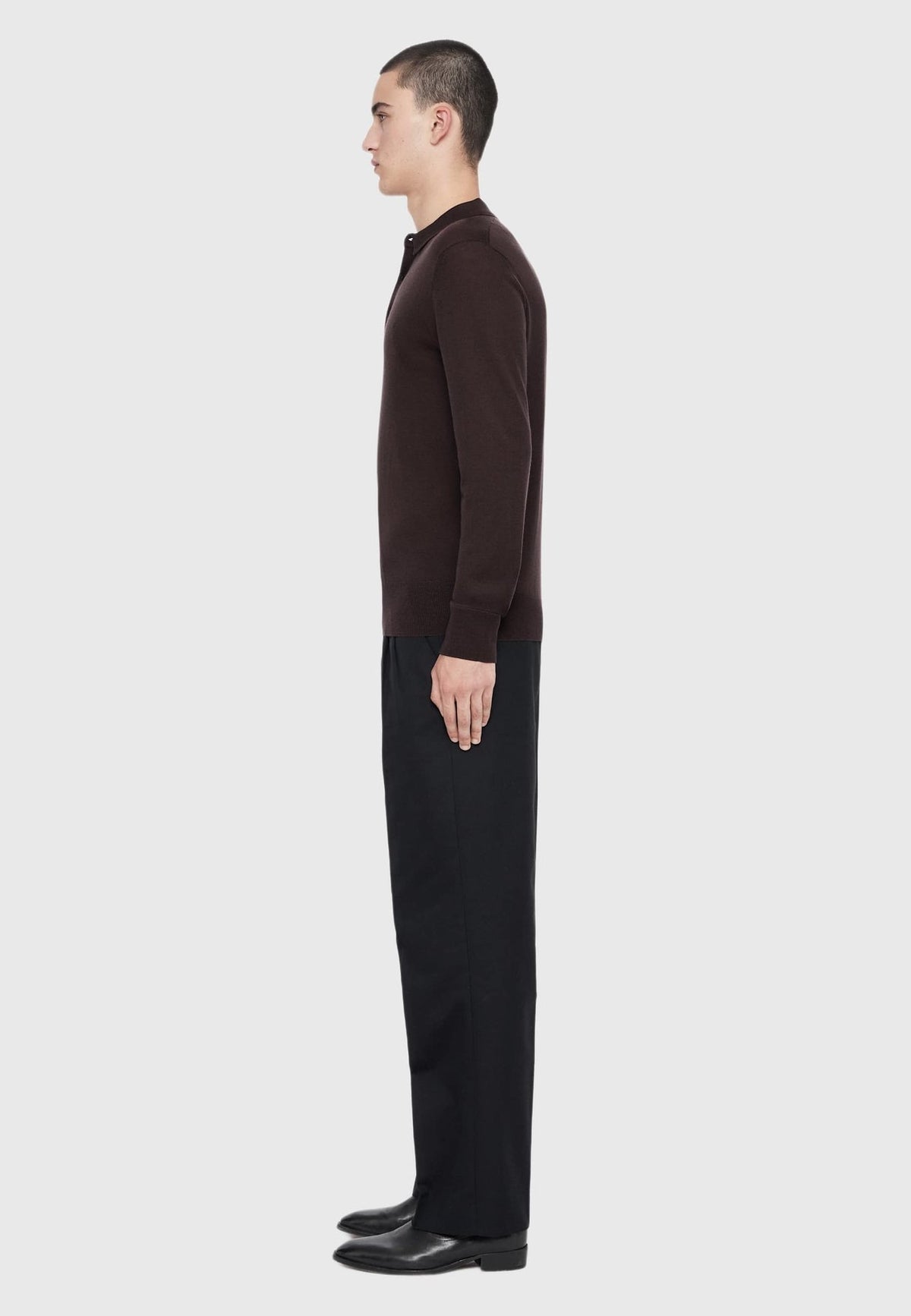 AllSaintsMODE MERINO LS POLO - Strickpullover
