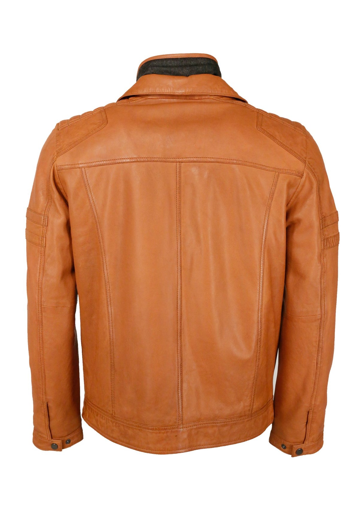 JCCMIT DOPPELTEM KRAGEN - Lederjacke