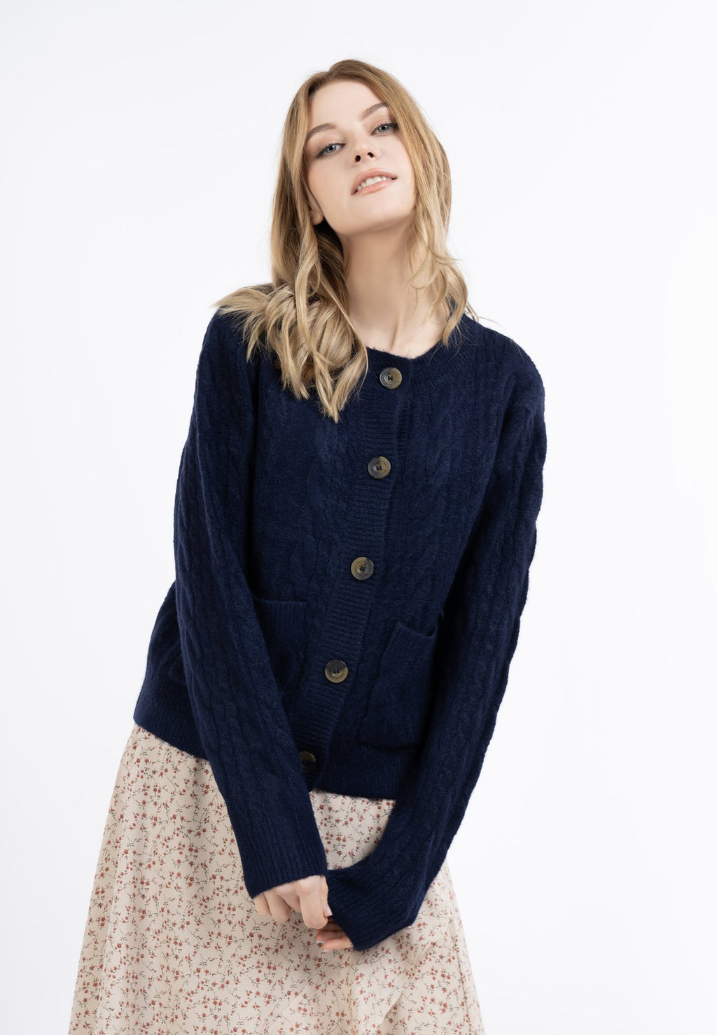 DreiMasterDREIMASTER STRICKJACKE MIT KNÖPFEN - Strickjacke