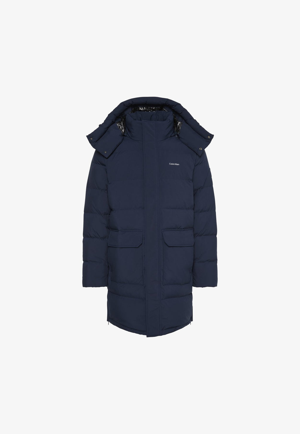 Calvin KleinLONG HOODED DOWN PUFFER COAT - Daunenmantel