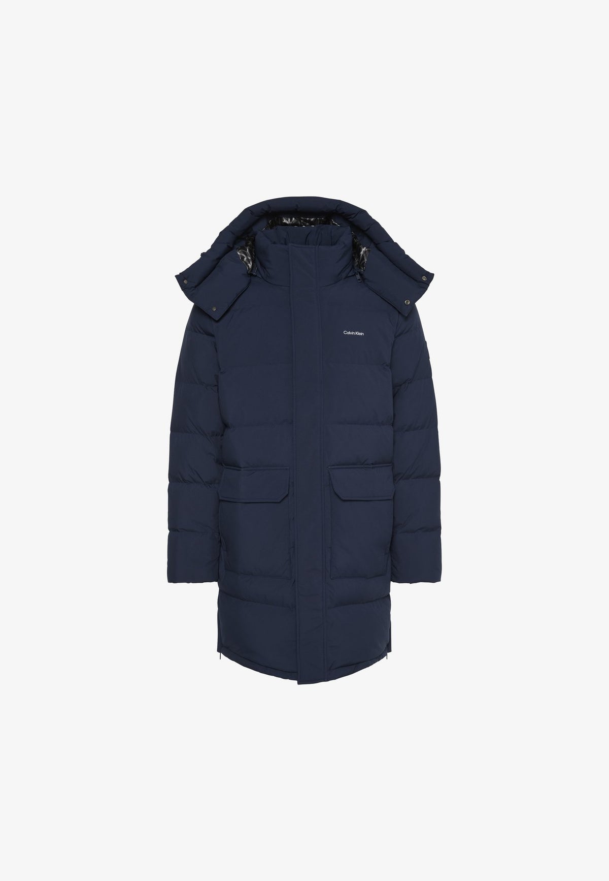 Calvin KleinLONG HOODED DOWN PUFFER COAT - Daunenmantel