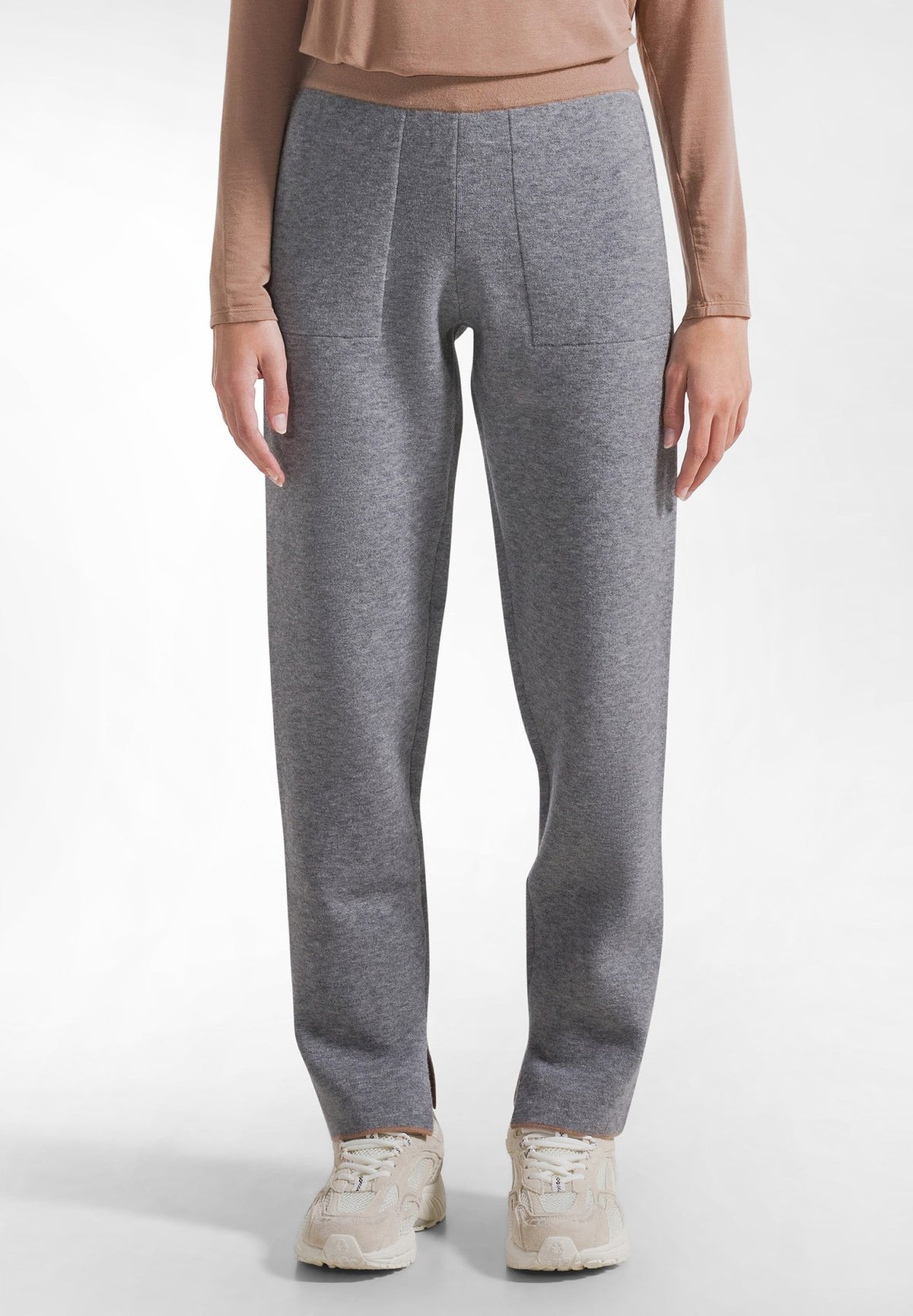 DehaSTRAIGHT BI-COLOUR TROUSERS - TROUSERS - Jogginghose
