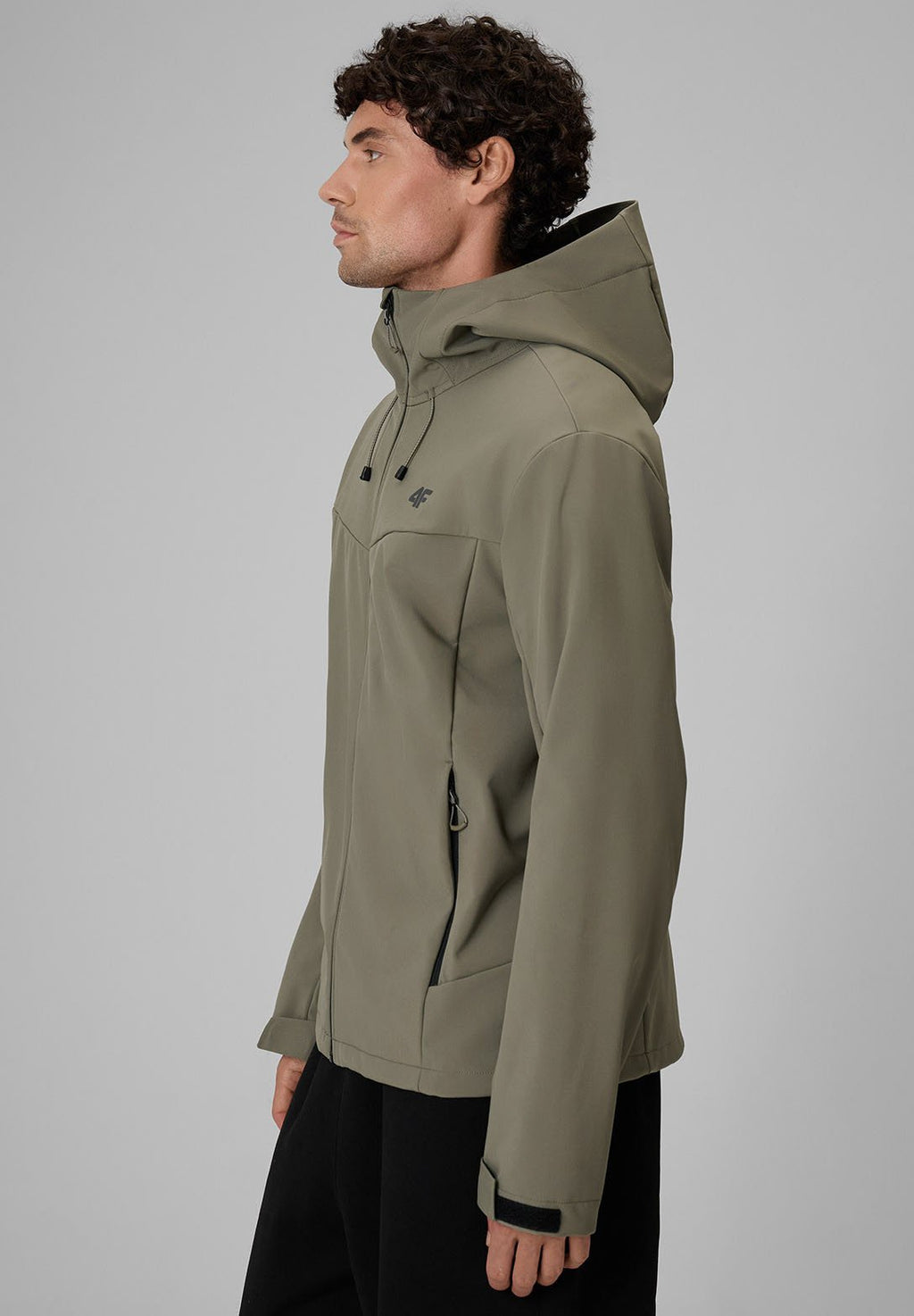 4F4F KURTKA SOFTSHELL WIATROODPORNA MEMBRANA 8000 MĘSKA - Softshelljacke