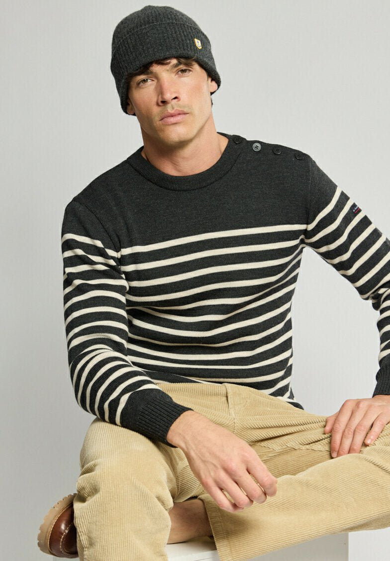Armor luxPULL MARIN RAYÉ 'PAIMPOL' - Strickpullover