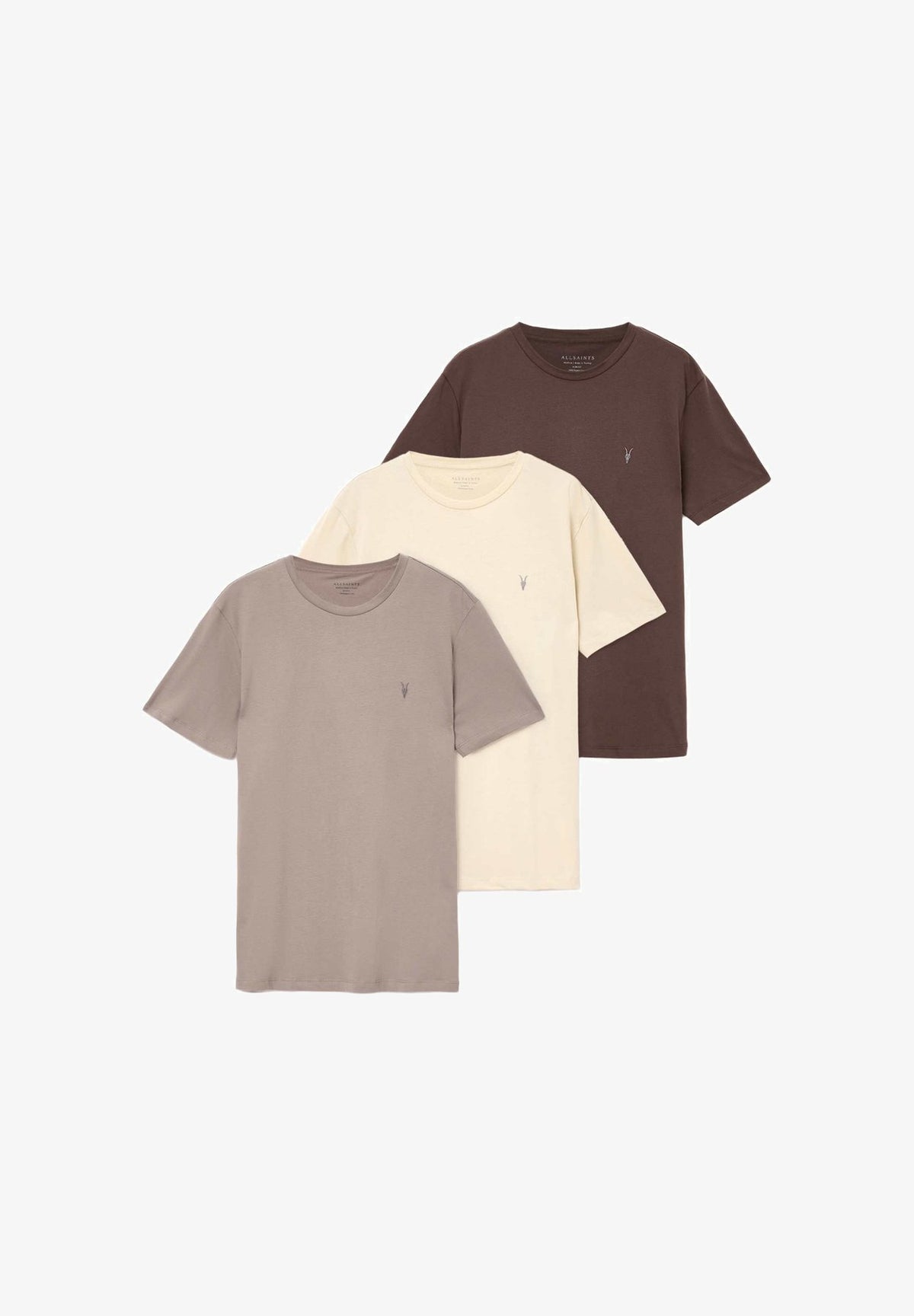 AllSaintsBRACE SS CREW 3 PK - Basic-T-Shirt