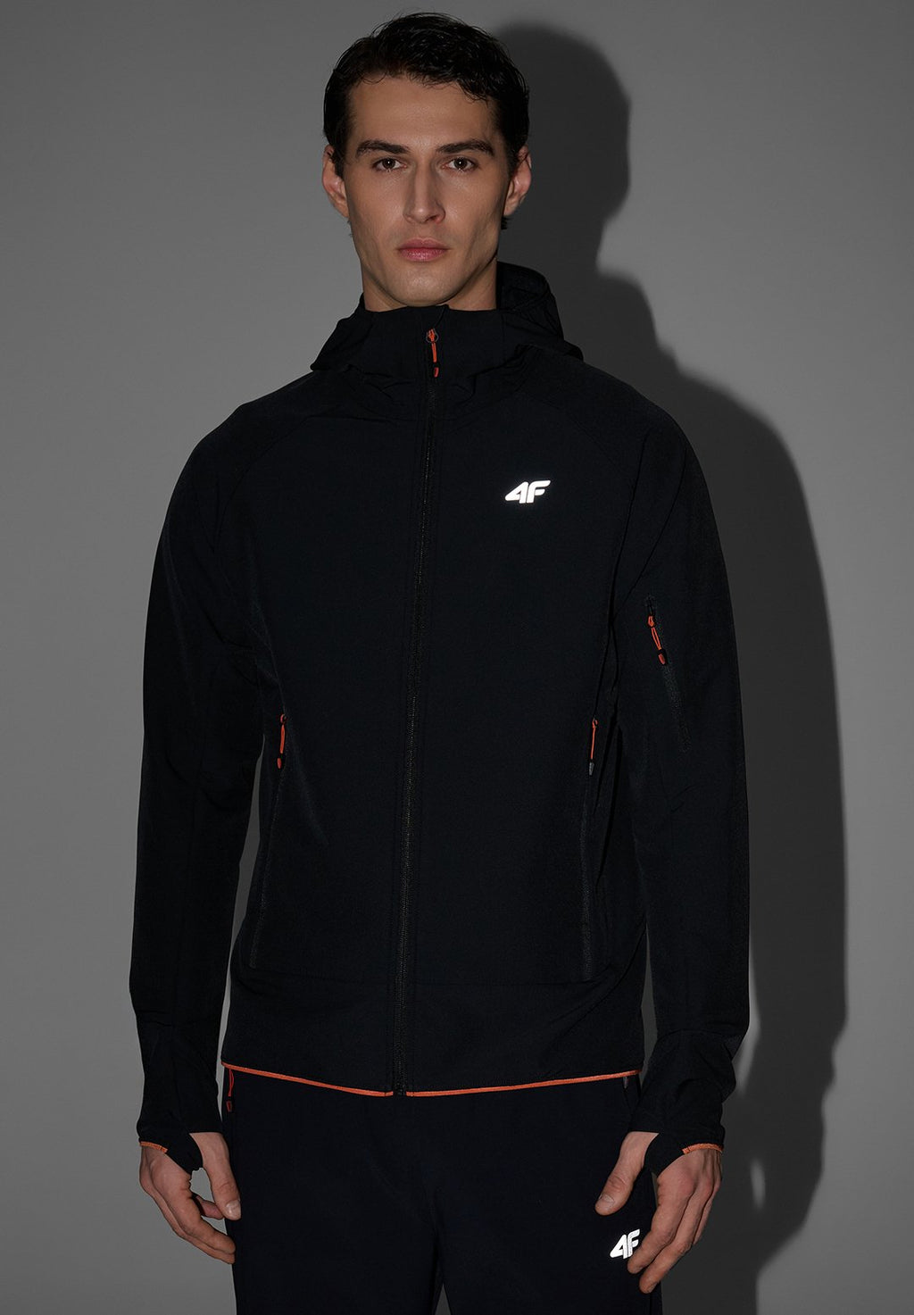 4F4F KURTKA SOFTSHELL WIATROODPORNA MĘSKA - NIEBIESKA XXL - Softshelljacke