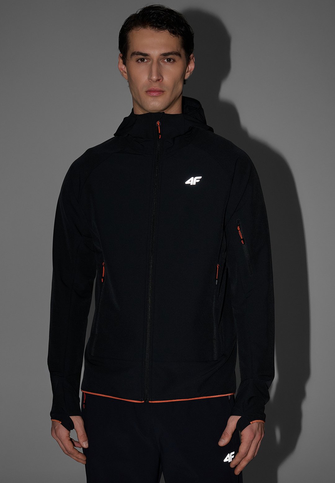 4F4F KURTKA SOFTSHELL WIATROODPORNA MĘSKA - NIEBIESKA XXL - Softshelljacke