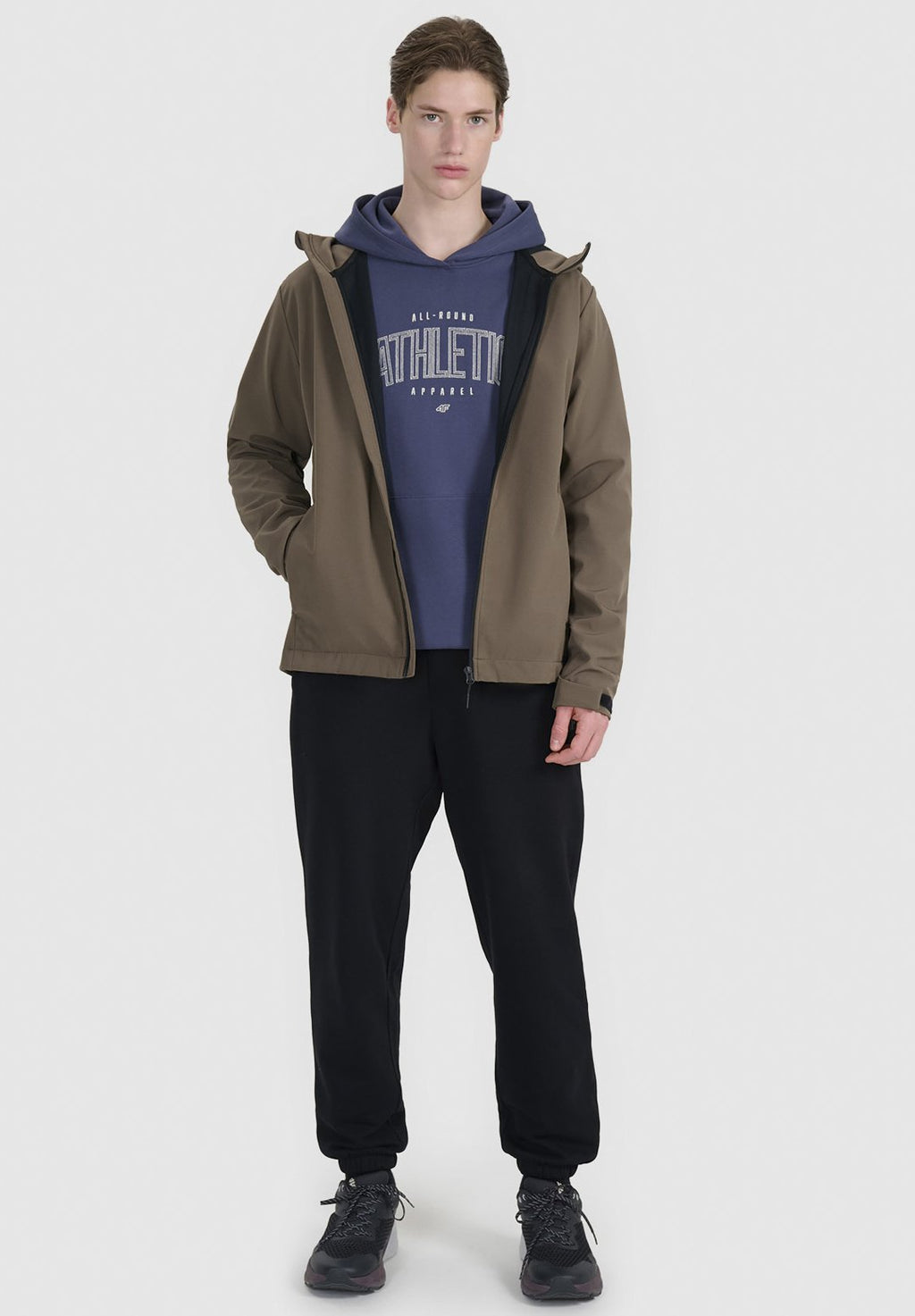 4F4F KURTKA SOFTSHELL WIATROODPORNA MEMBRANA 5000 MĘSKA - Softshelljacke
