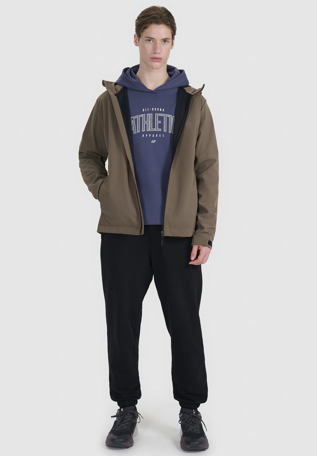 4F4F KURTKA SOFTSHELL WIATROODPORNA MEMBRANA 5000 MĘSKA - Softshelljacke