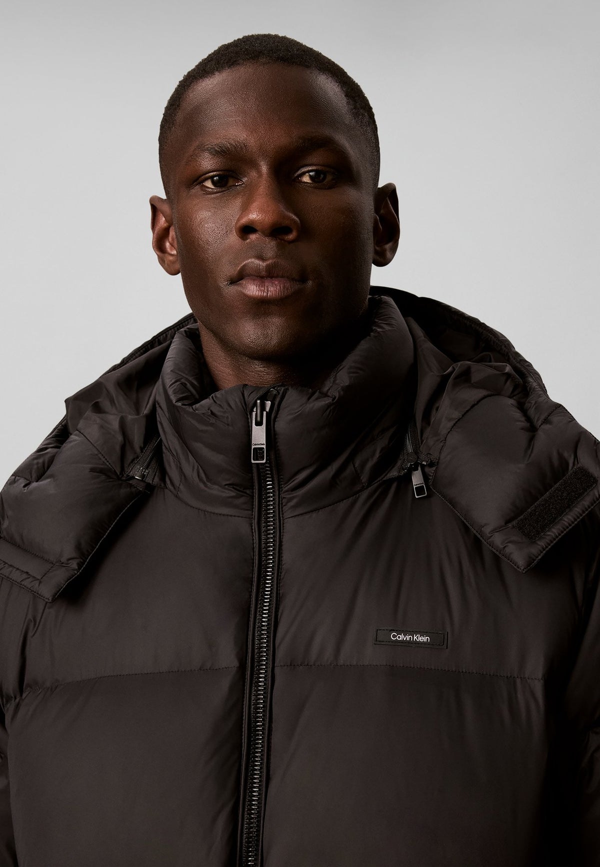 Calvin KleinREMOVABLE HOOD LOGO PUFFER JACKET - Daunenjacke