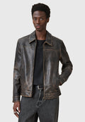 AllSaintsALKAN JACKET - Lederjacke