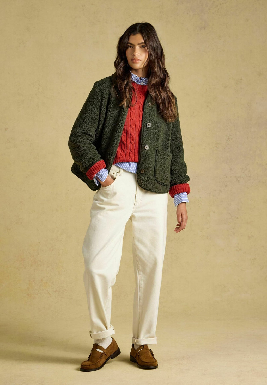 Tom JouleSADIE BUTTON THROUGH FLEECE JACKET - Fleecejacke