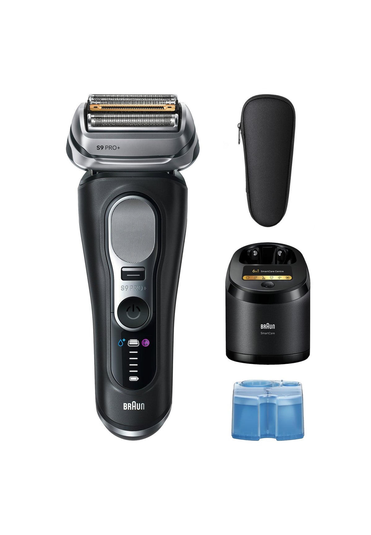 BraunBRAUN ELEKTRISCHER RASIERER - SERIES 9 PRO+ 9660CC WET&DRY - BLACK - Rasierapparat