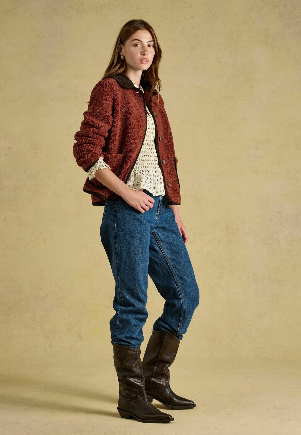 Tom JouleSADIE BUTTON THROUGH FLEECE JACKET - Fleecejacke