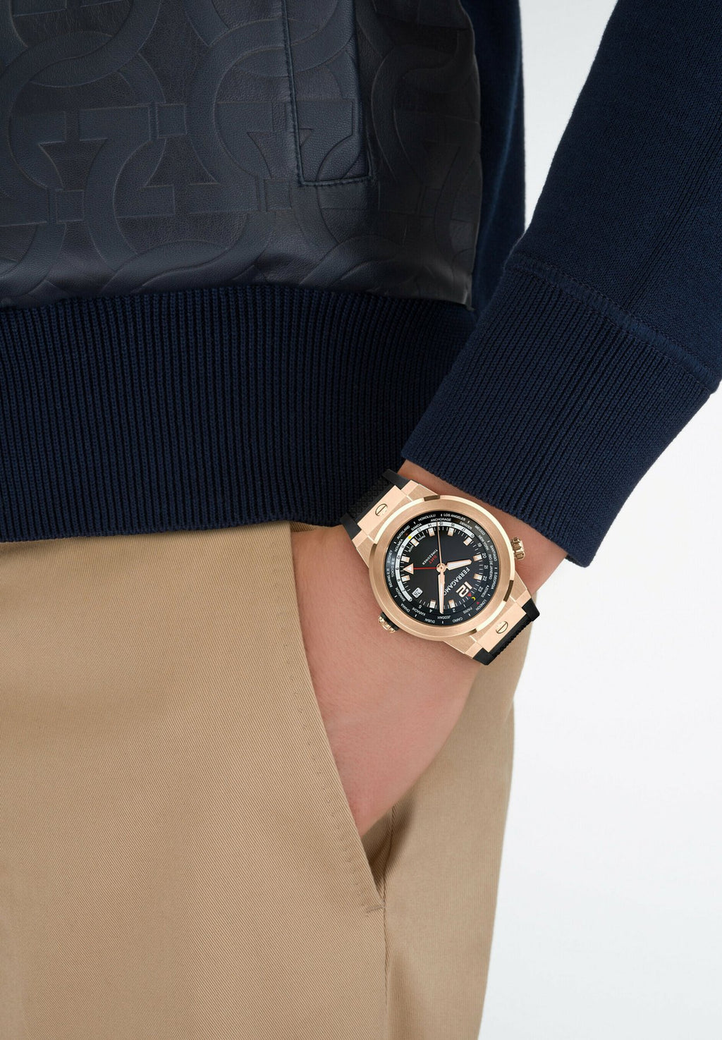 FERRAGAMOF-80 GMT WORLDTIME - Uhr