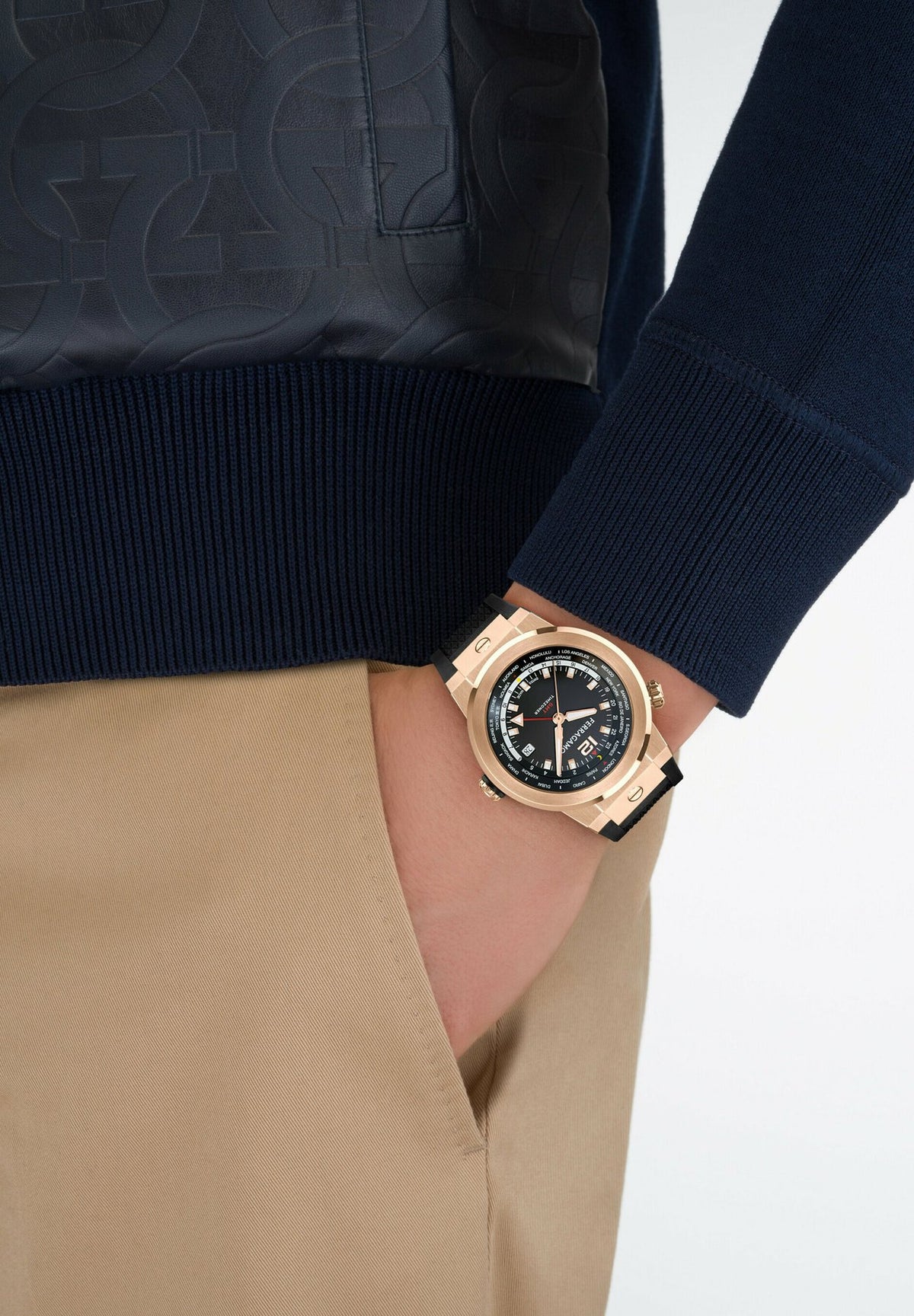 FERRAGAMOF-80 GMT WORLDTIME - Uhr