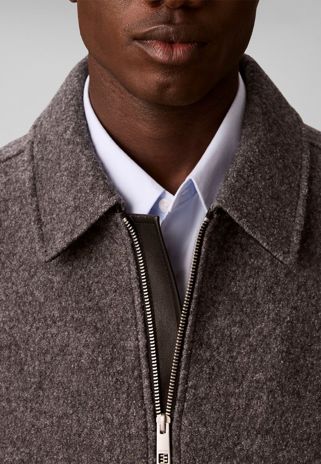 Calvin KleinWOOL BOUCLÉ BOMBER JACKET - Übergangsjacke